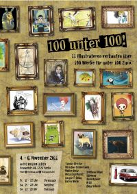 Ausstellung 100 unter 100! − 11 Illustratoren laden ein