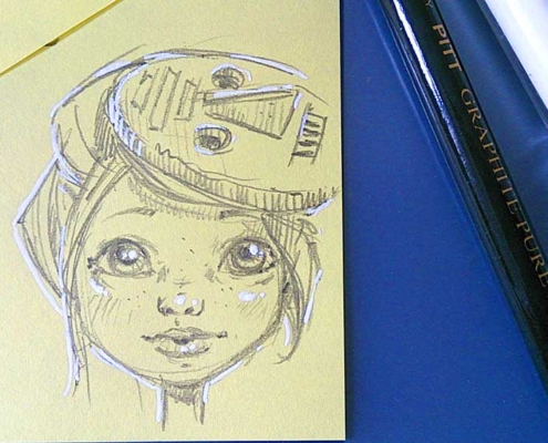 Skribble - Mädchen mit Maske