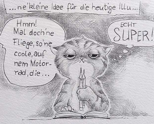 ... ich wollte doch nur ne Idee für eine KLEINE Illu - Daily Illu Tag 23