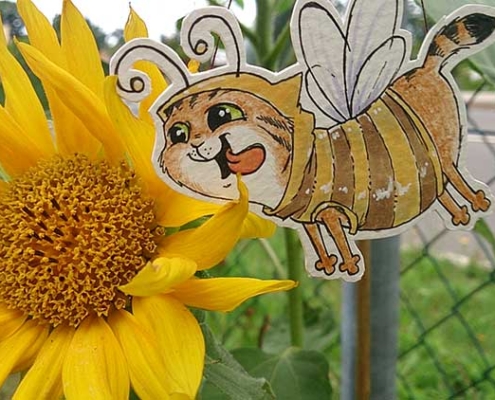 Von Bienchen und Blüten - Daily Illu Tag 27.