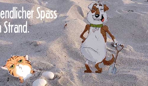 Abendlicher Spaß am Strand - Daily Illu Tag 30