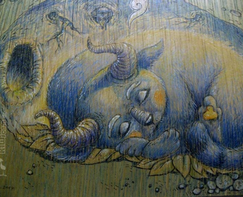 "Der Traum" Detail