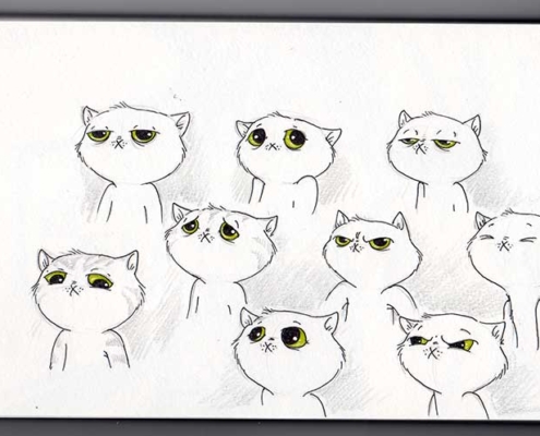 Katzen-Mimik - Daily Illu Tag 53