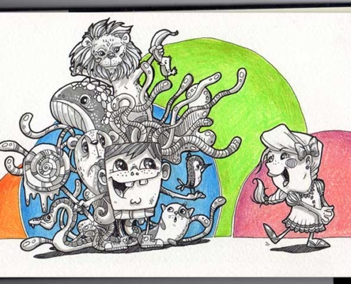 Einfach machen! Doddle - Daily Illu Tag 68 - Nadine Reitz